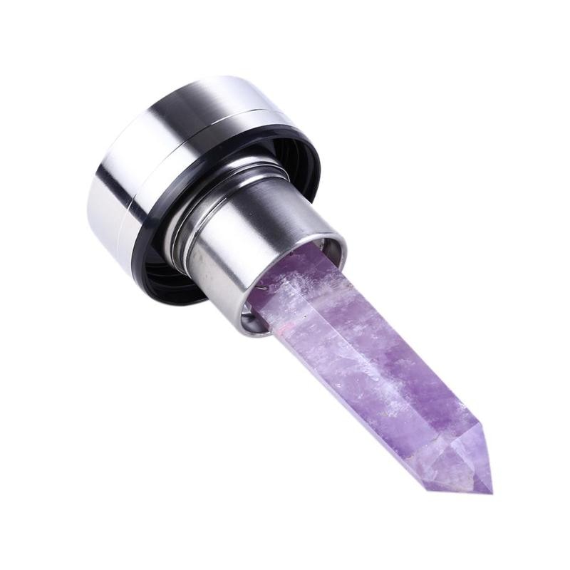 Botella de Cristal de 500 ML + Cuarzo Morado