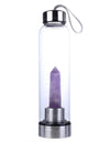 Botella de Cristal de 500 ML + Cuarzo Morado